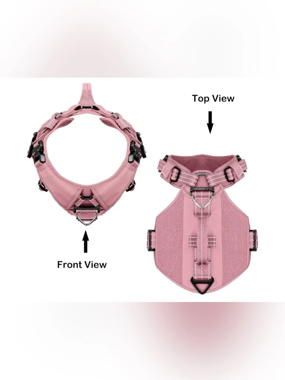 ICEFANG GN3 Tactical Dog Harness for Small Dogs, with 6X Release Buckles,Dog...